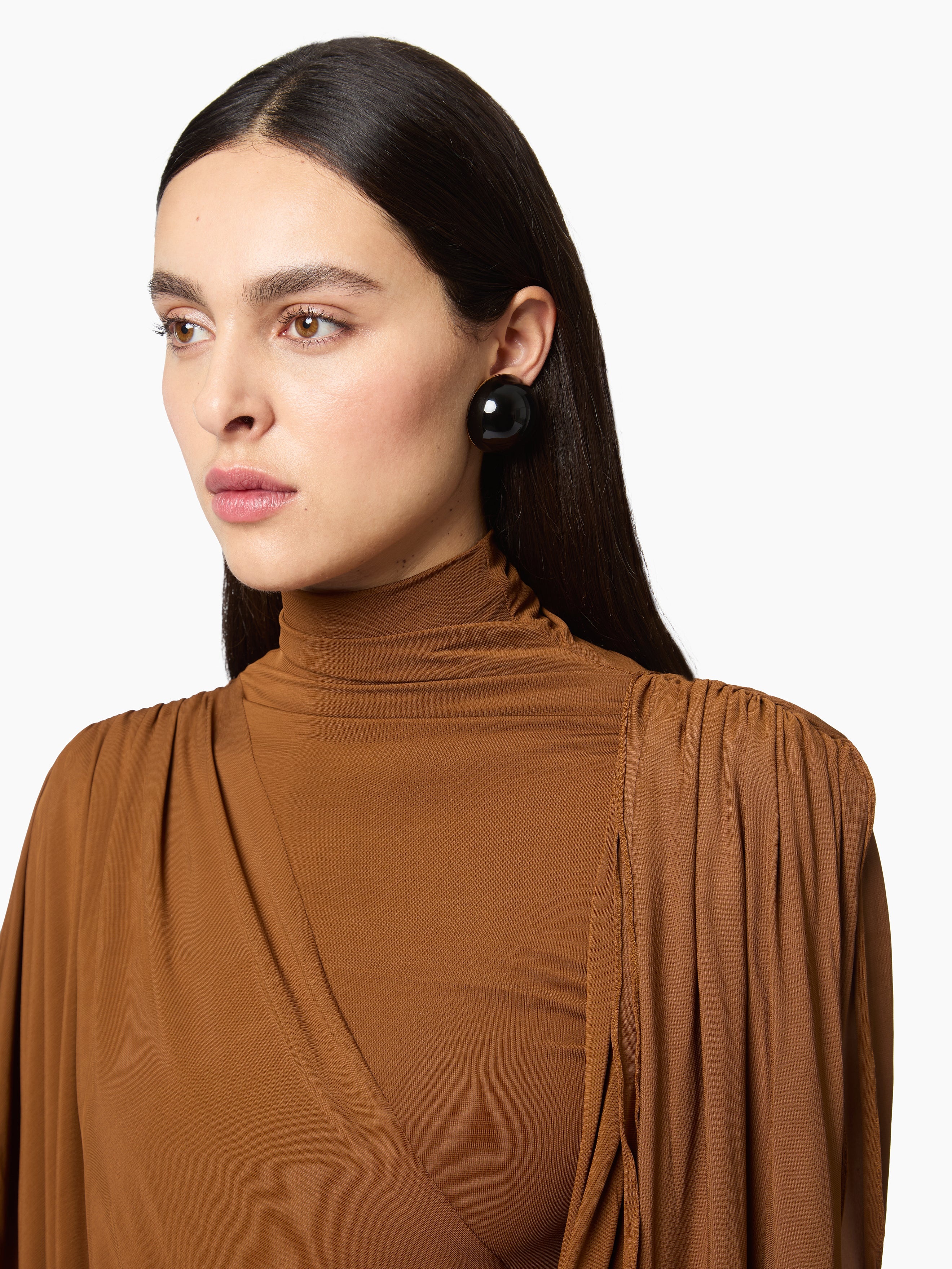 Lacquered Sphere Ear Clips - Heart Of Vénus - 2