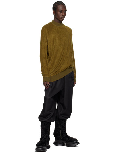 Julius Khaki Asymmetric Sweater outlook