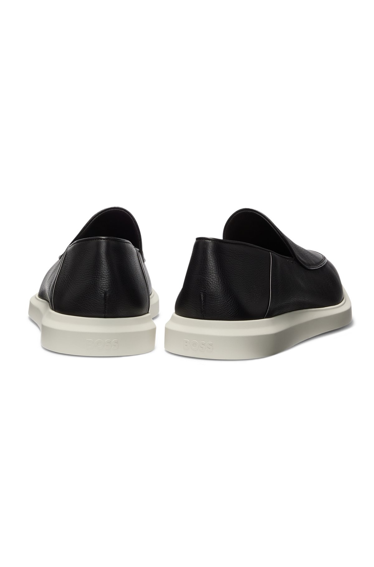 LEATHER LOAFERS WITH RUBBER OUTSOLE - 5