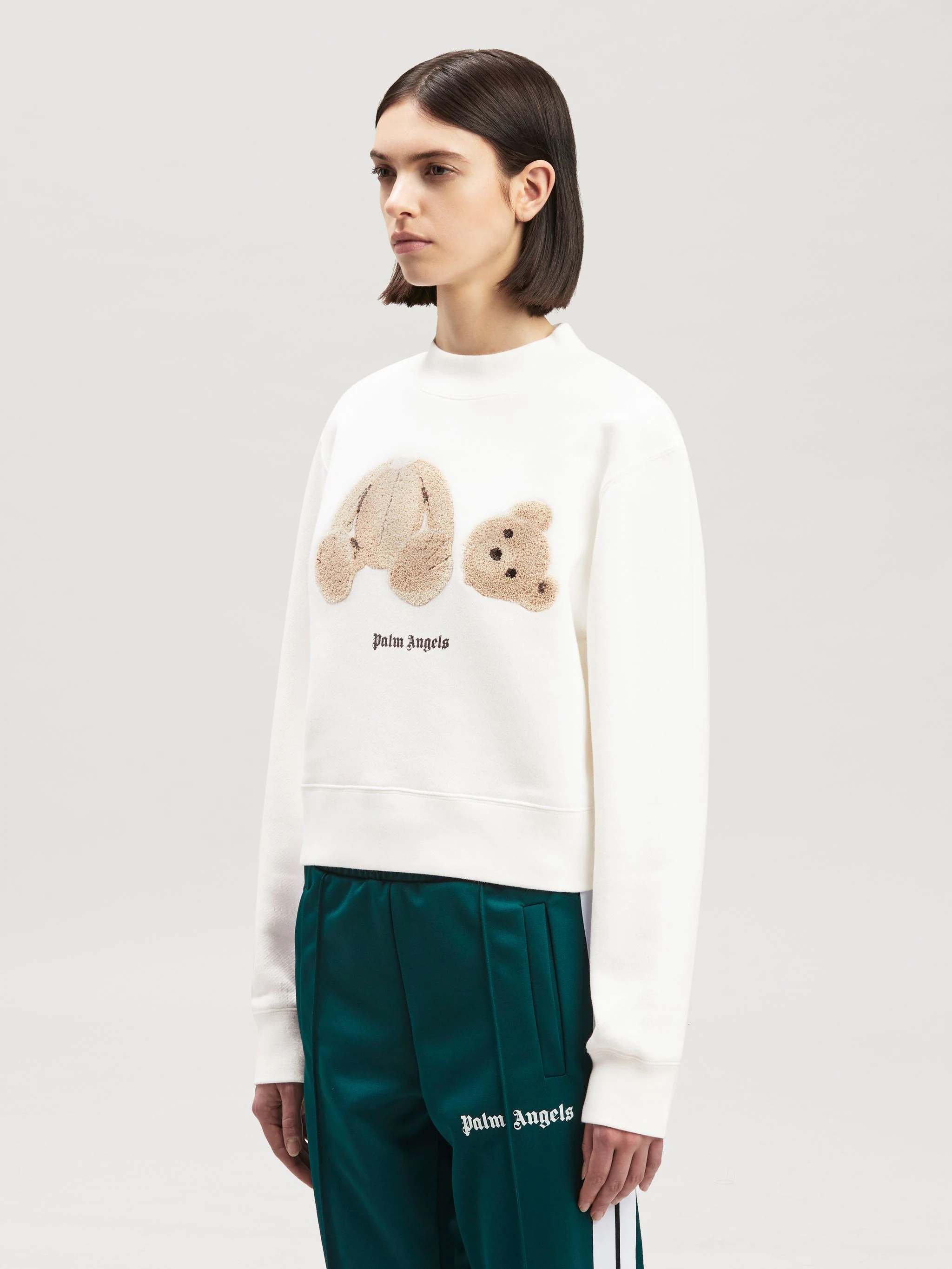 PALM BEAR FITTED CREW SWEATSHIRT - 4