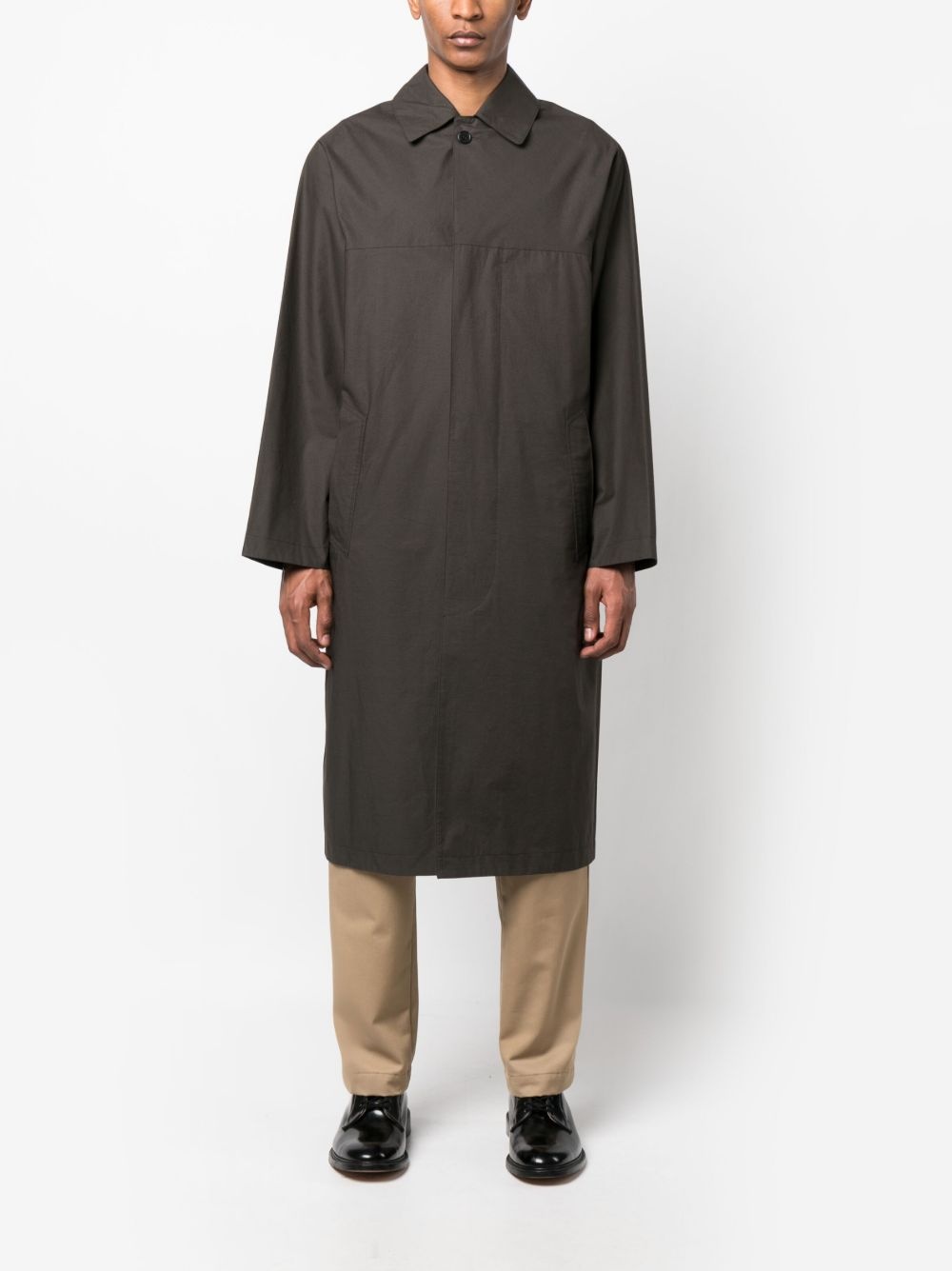 Steve organic-cotton waterproof coat - 2