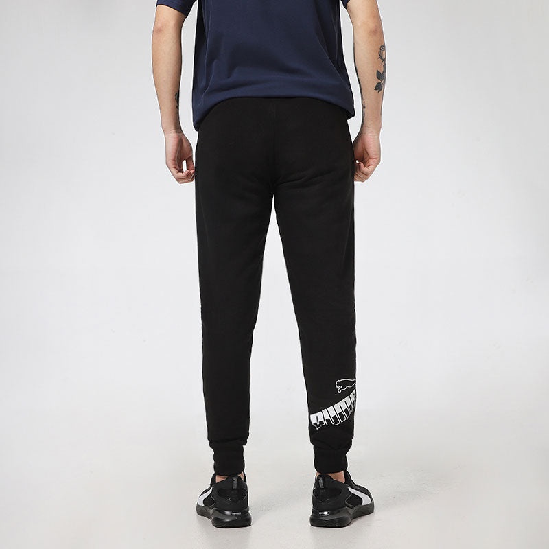 PUMA Essentials Logo Pants 'Black White' 588671-01 - 4