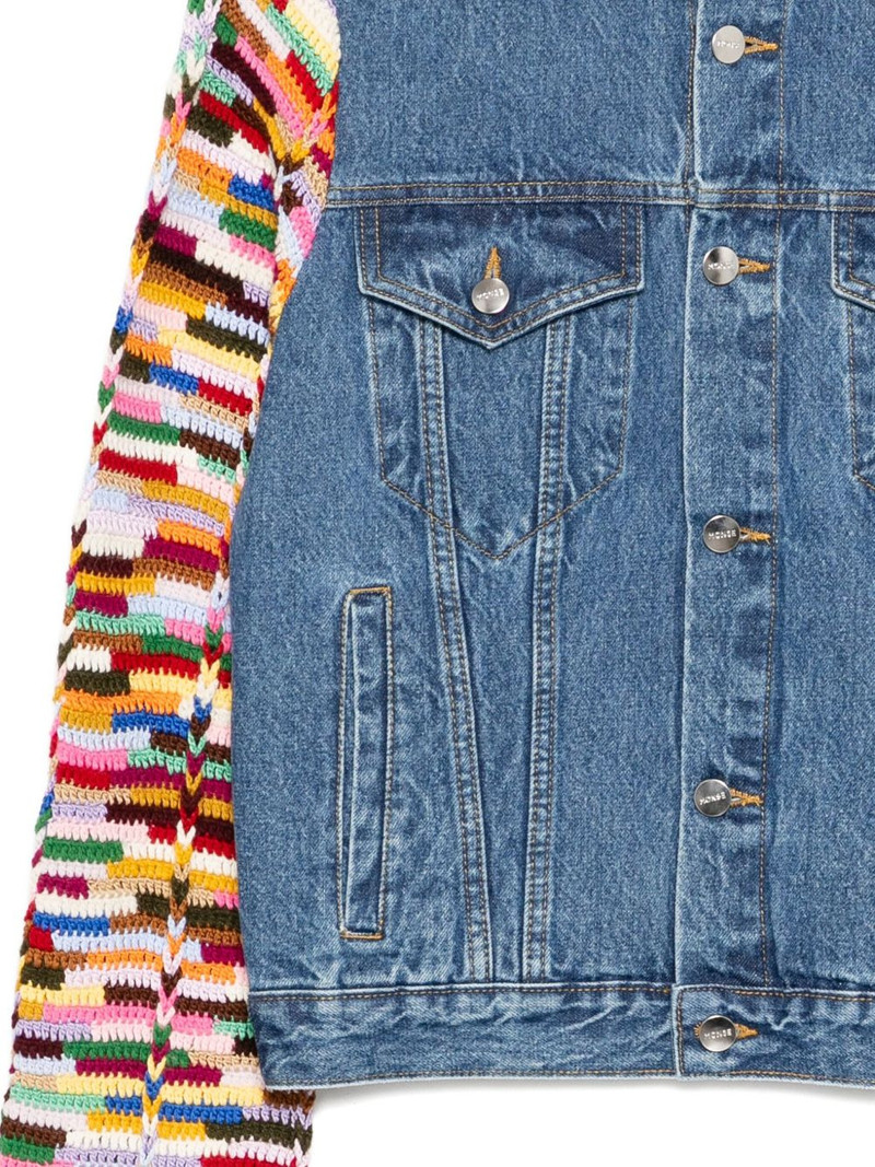 crochet sleeves denim jacket 3