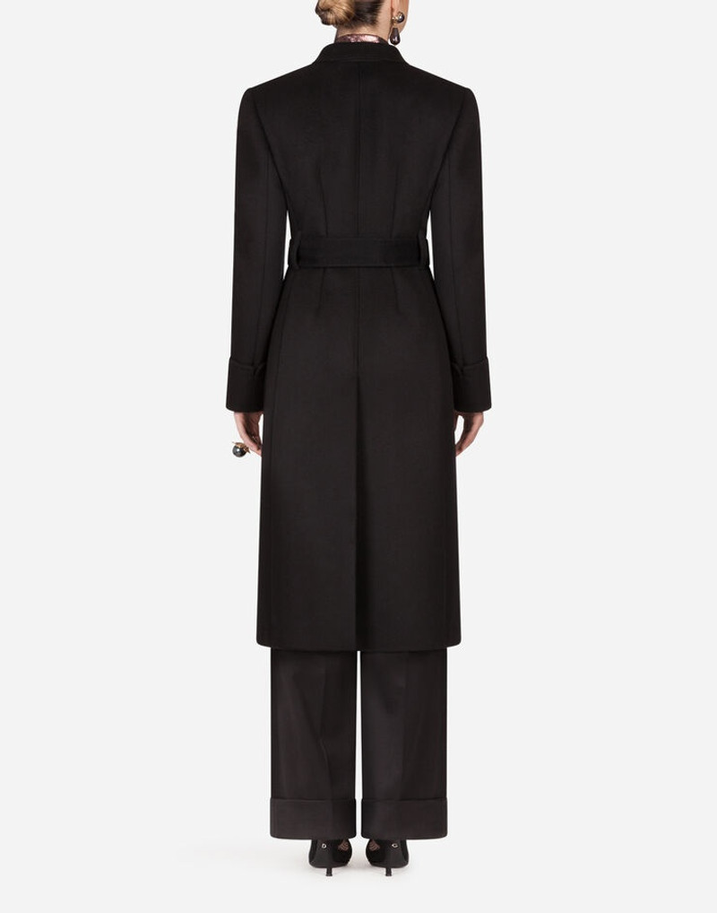 Dolce & Gabbana Double-breasted woolen cloth belted coat outlook