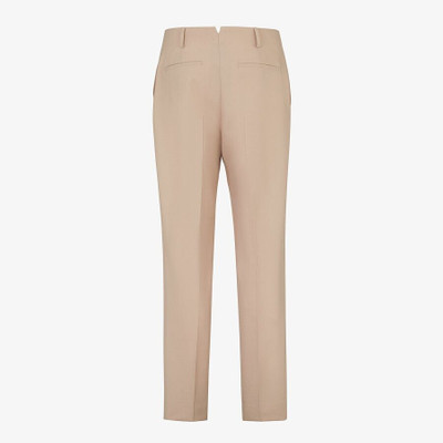 FENDI Beige wool pants outlook