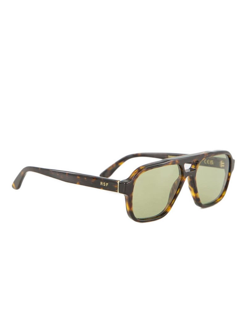 RETROSUPERFUTURE tortoiseshell geometric sunglasses outlook