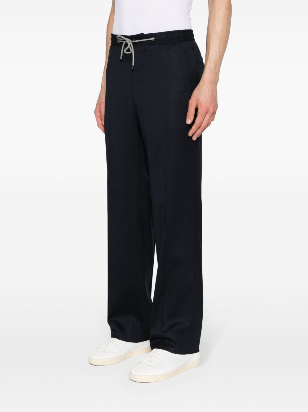 drawstring tapered-leg trousers - 3