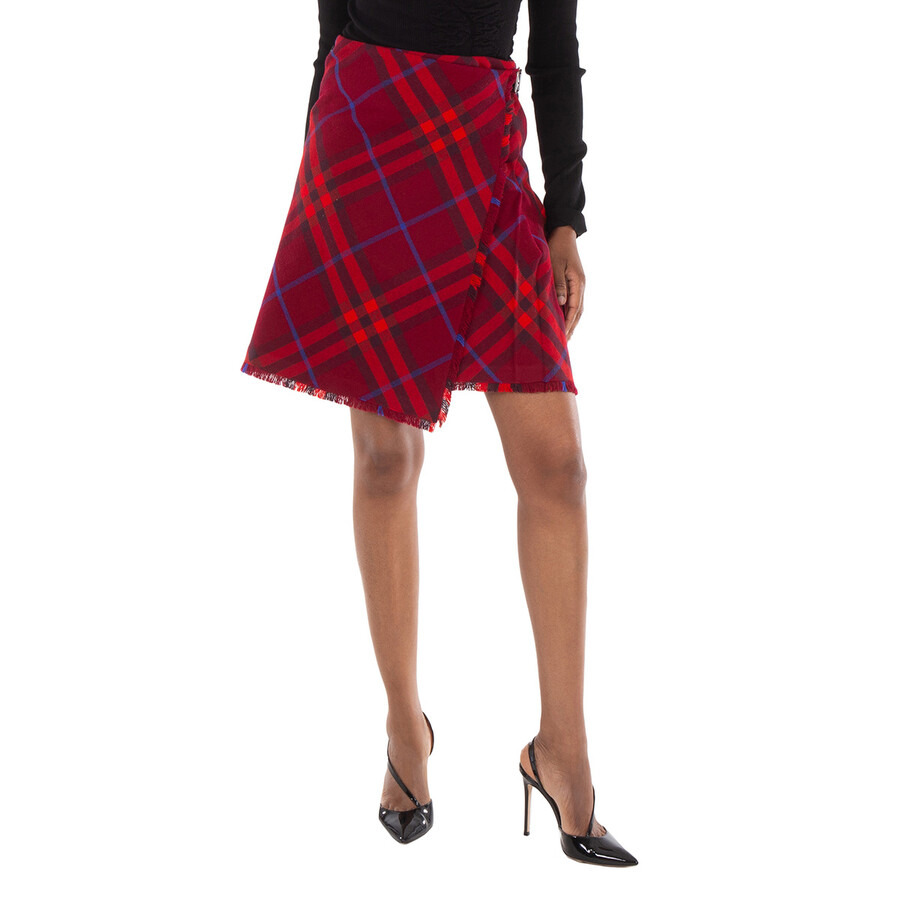 Burberry Wool Plaid-Check Kilt - 3