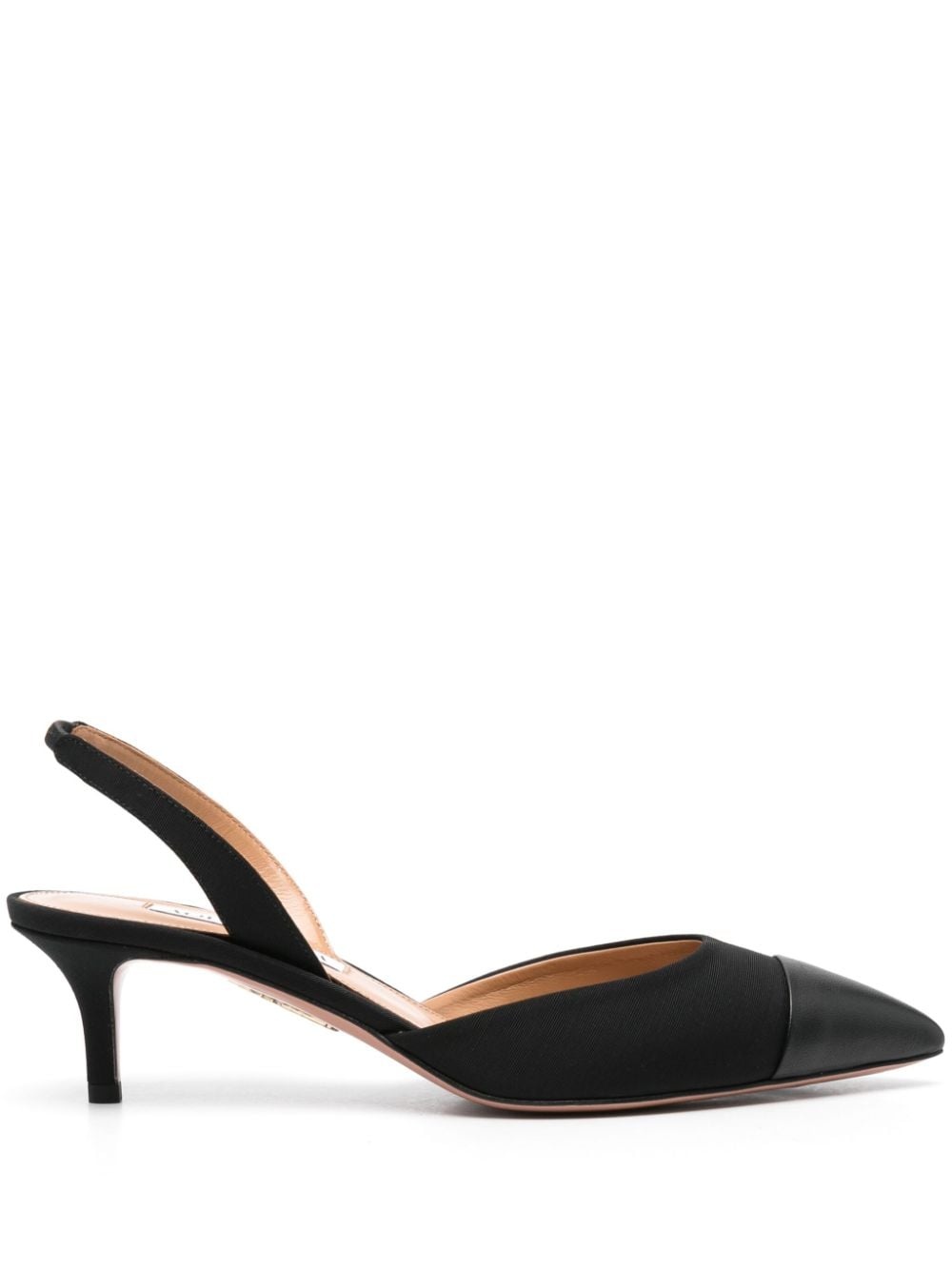 60mm contrasting-toecap slingback pumps - 1