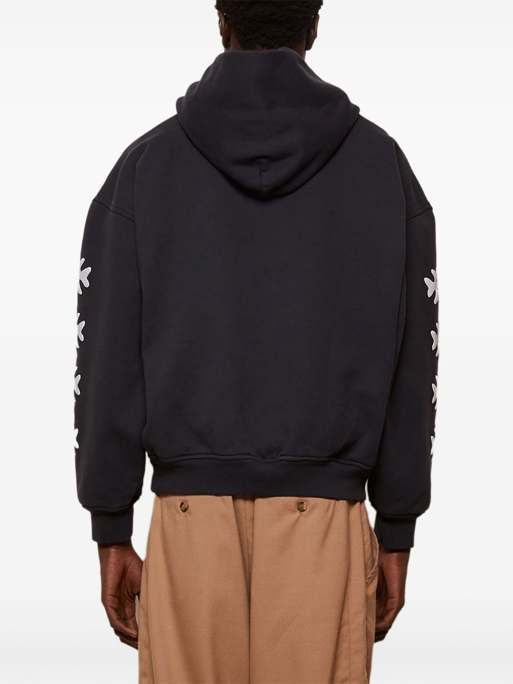 eagle graphic star-embellished hoodie - 5