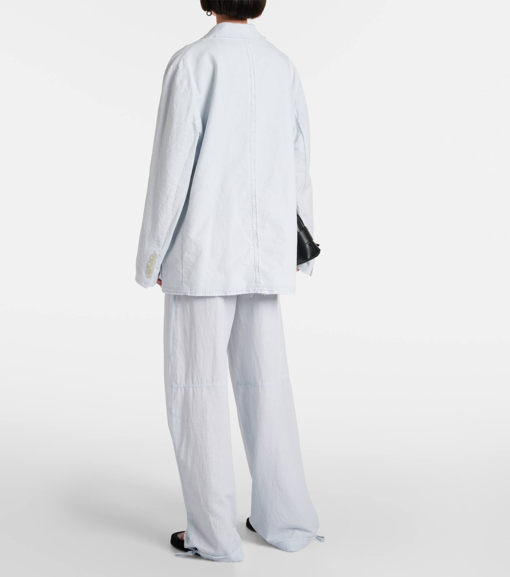 Cotton and linen blazer - 3