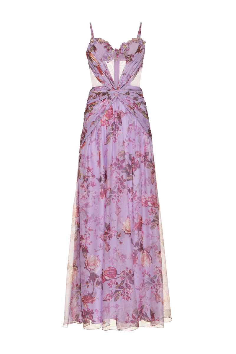 Floral Haze Bustier Maxi Dress 5