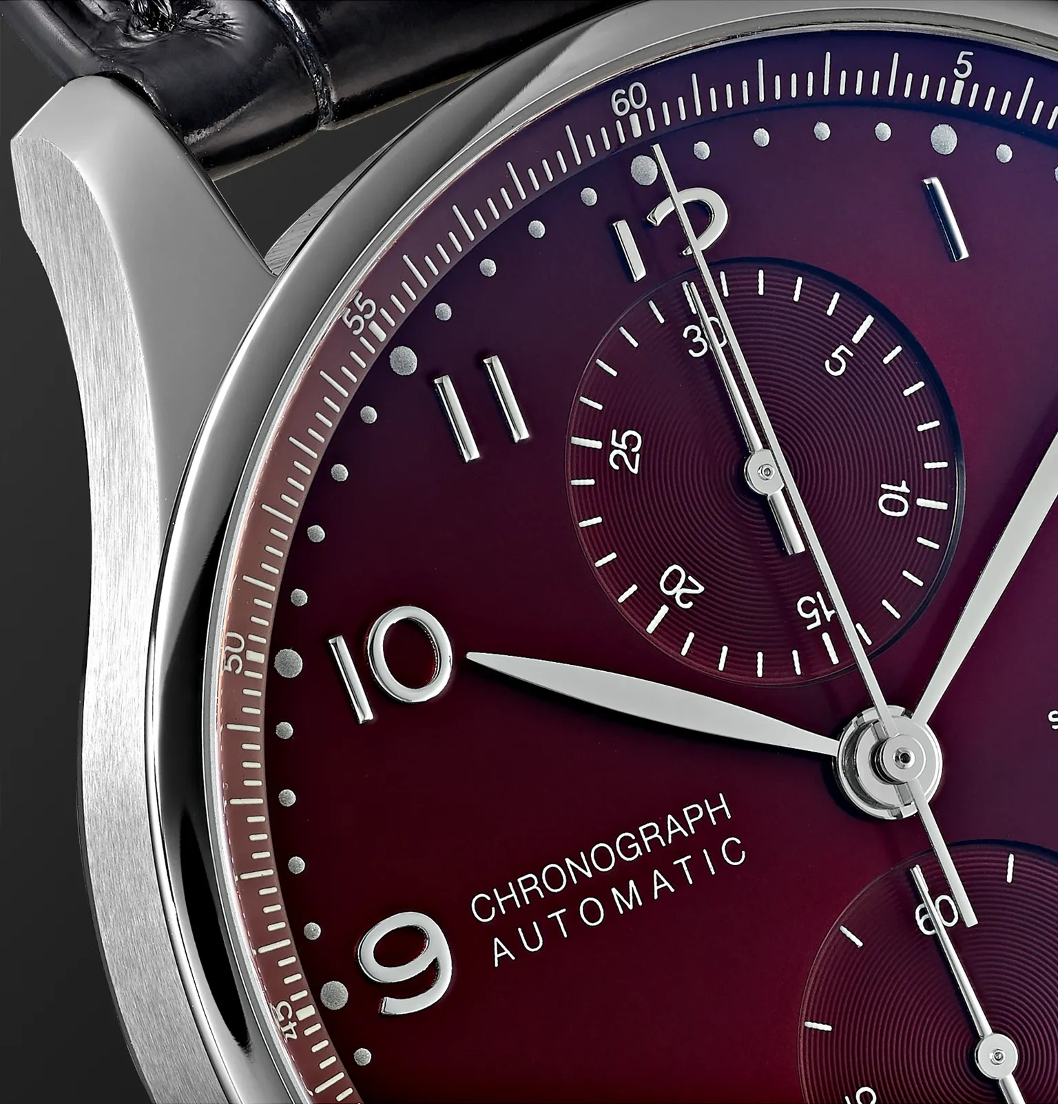 Portugieser Automatic Chronograph 41mm Stainless Steel and Alligator Watch, Ref. No. IW371616 - 6