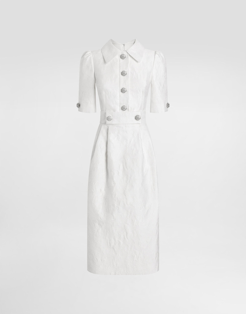 Floral jacquard dress 1