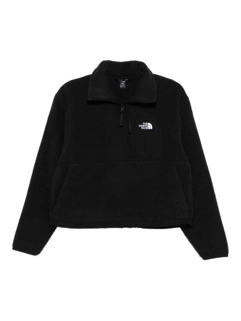 zip-up logo sweatshirt 1