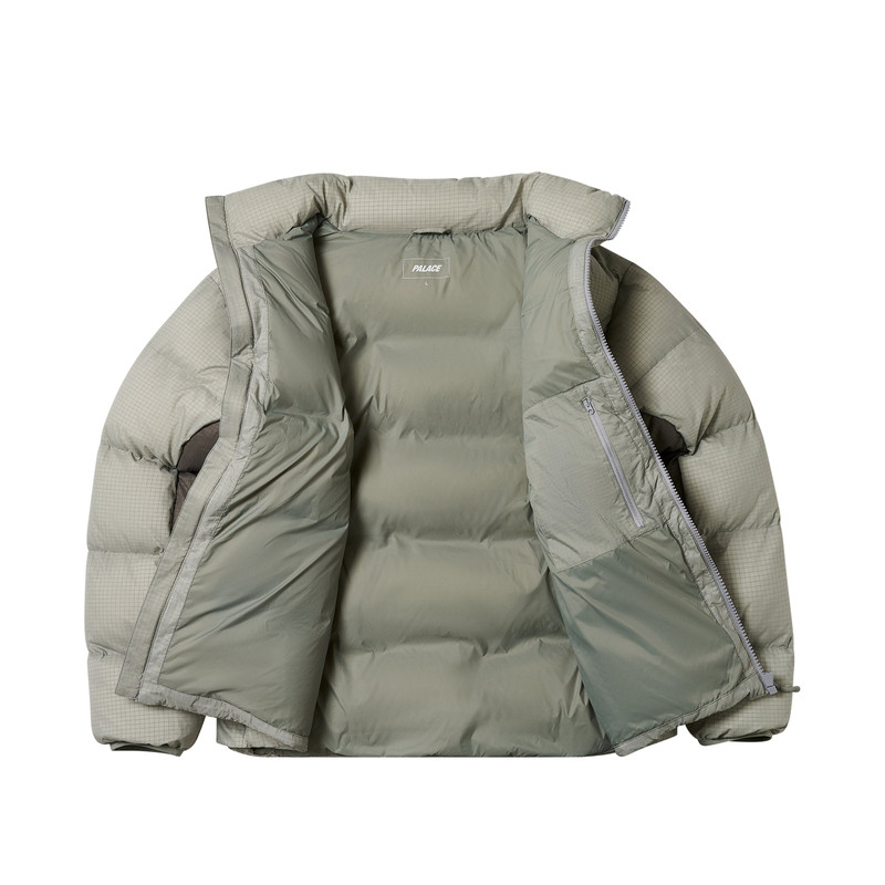 PALACE RIPSTOP PUFFA CONCRETE GREY outlook