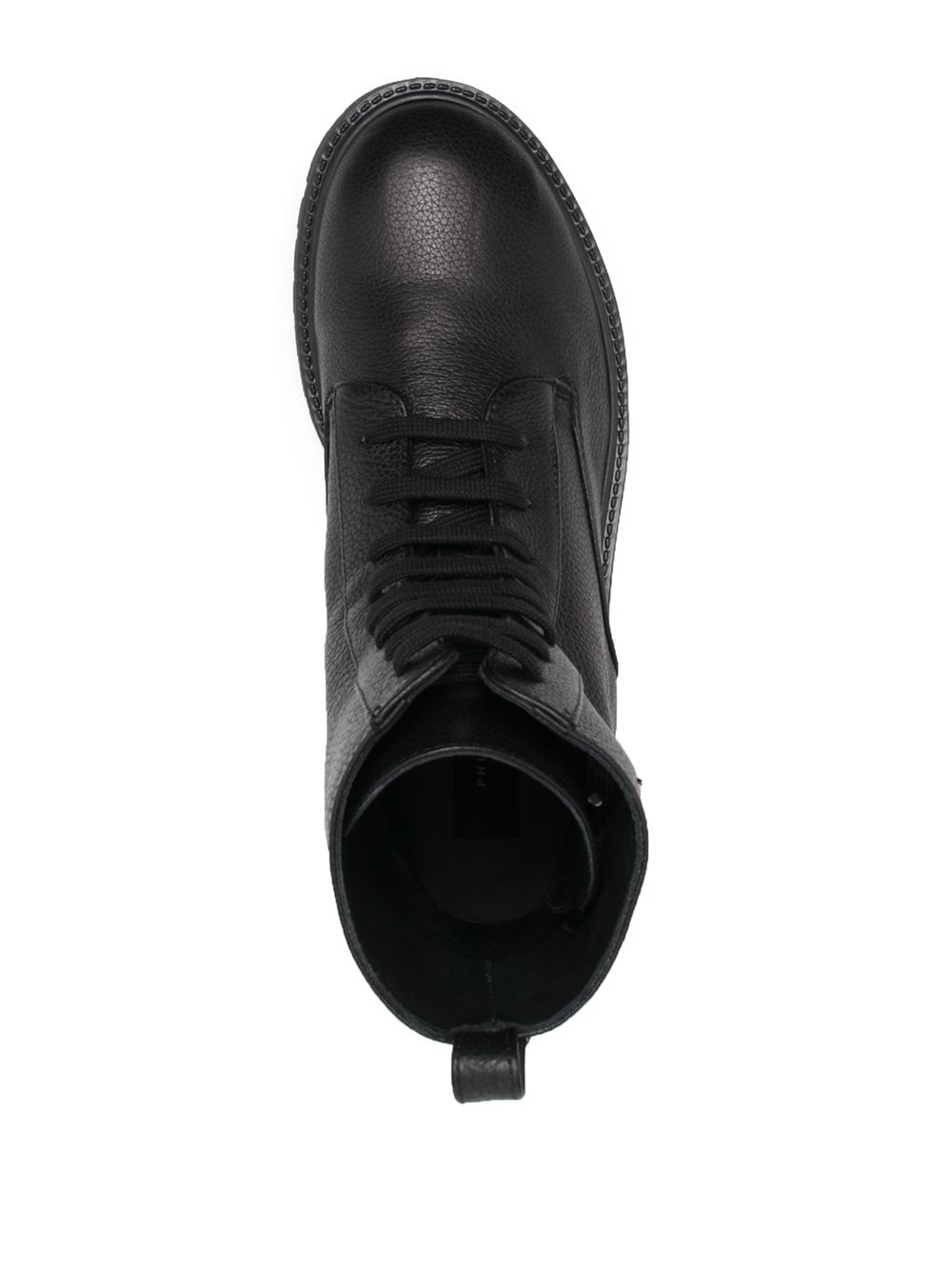 lace-up leather boots - 4