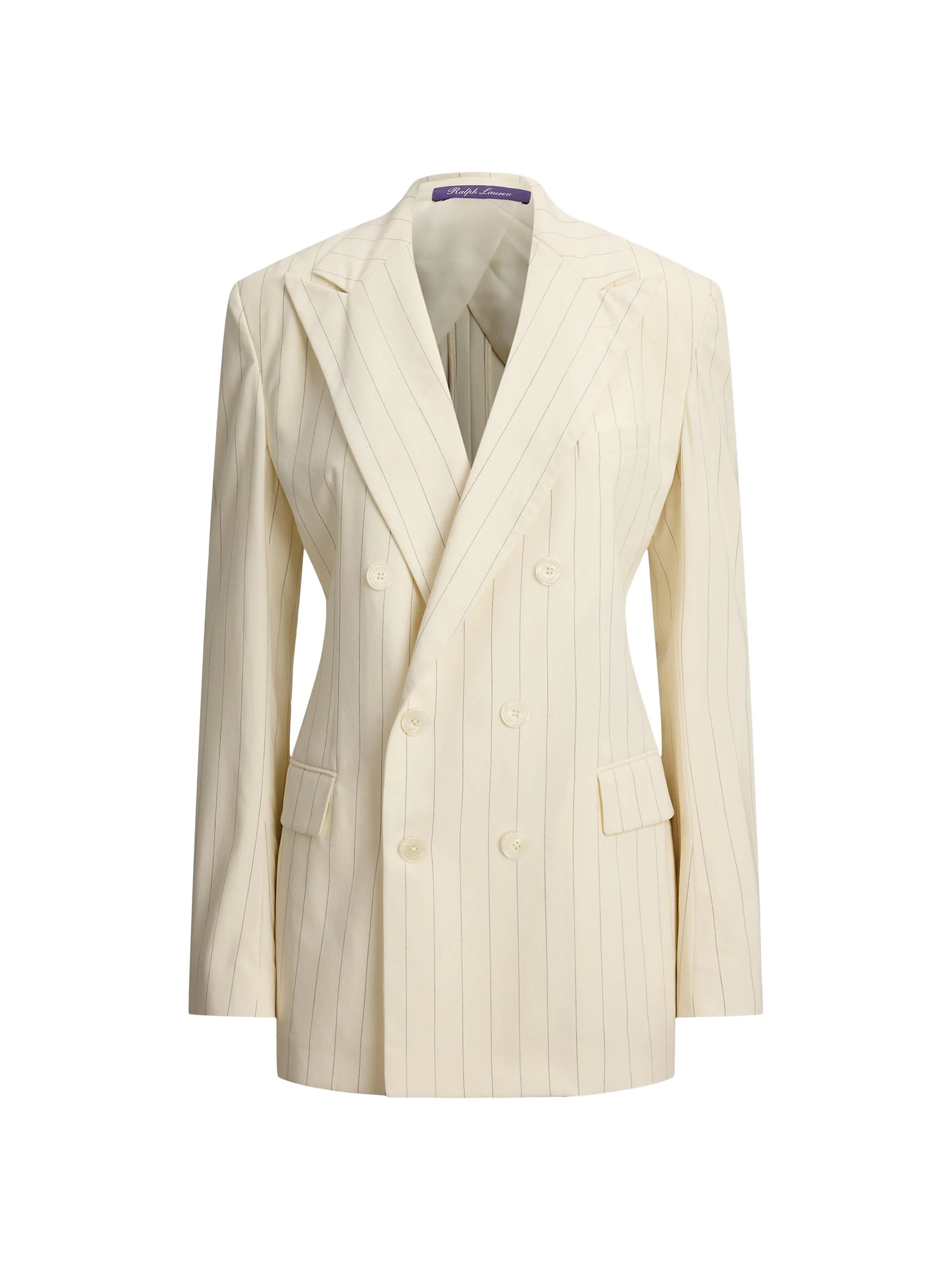 Women's Ramona Striped Wool-Blend Jacket - Cream Icon Navy - 1