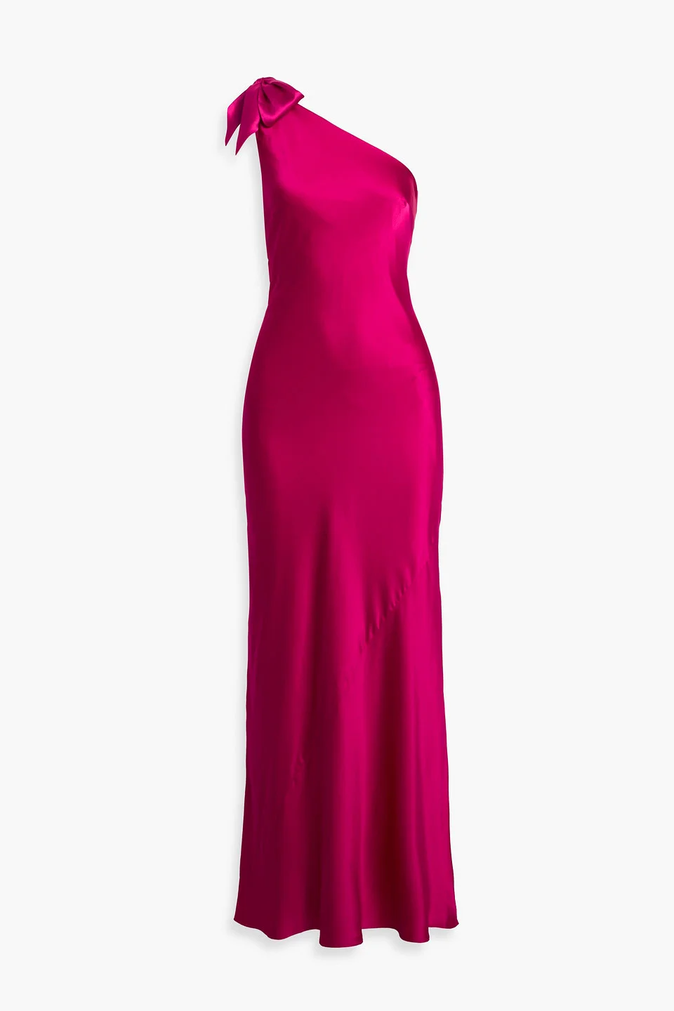 Kamila one-shoulder silk-blend satin maxi dress - 1