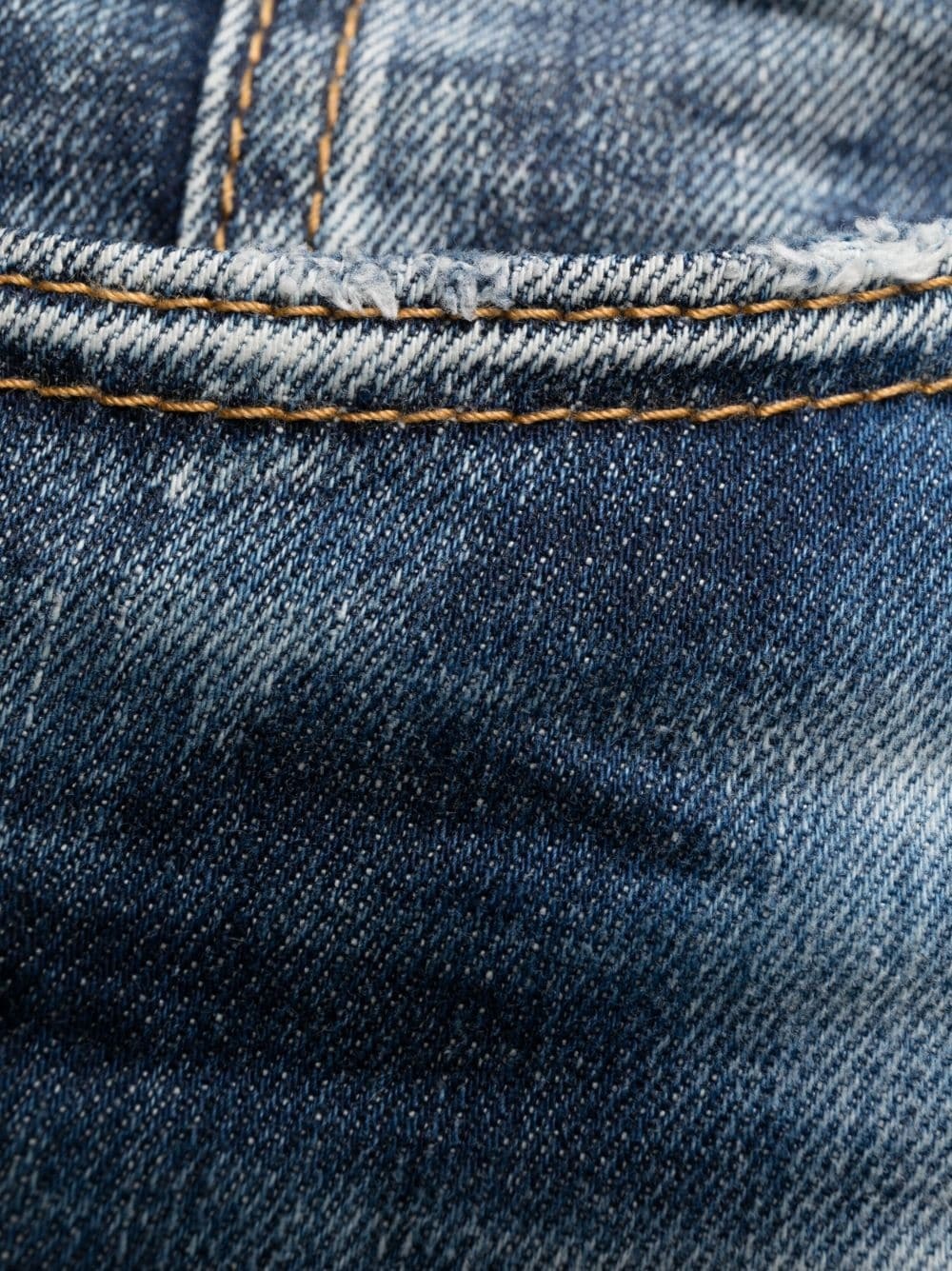 distressed-effect cropped jeans - 6