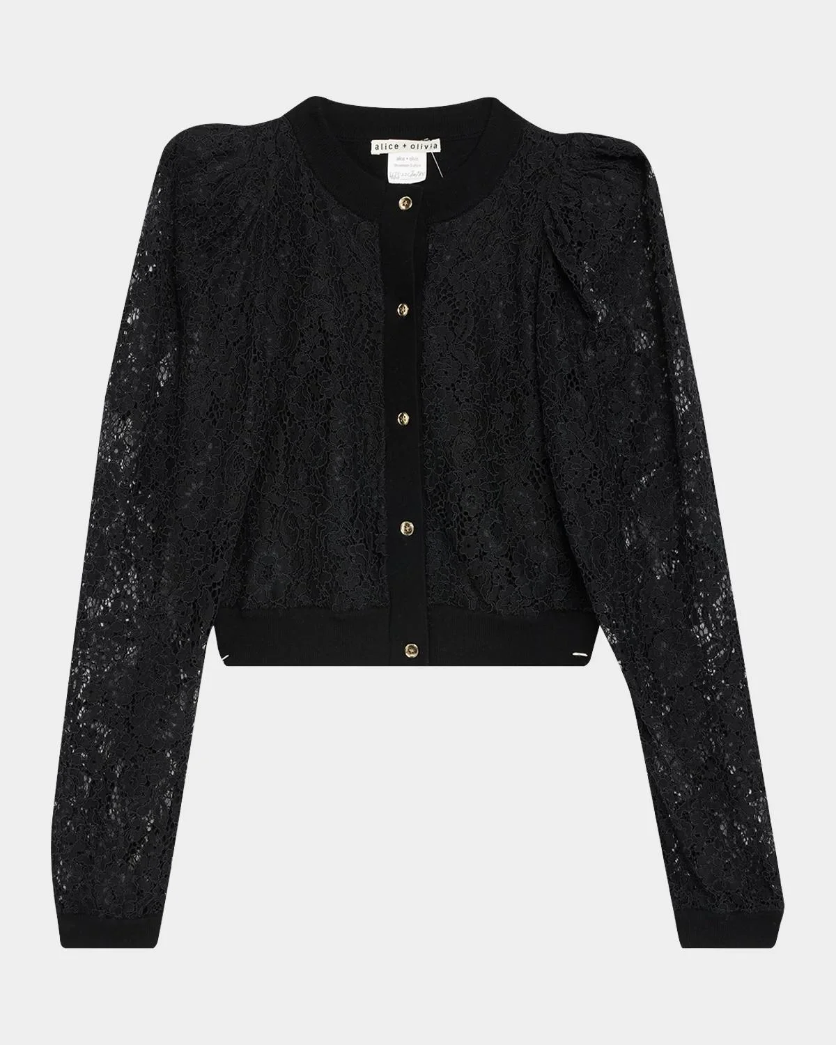 Kitty Lace Overlay Cardigan - 1
