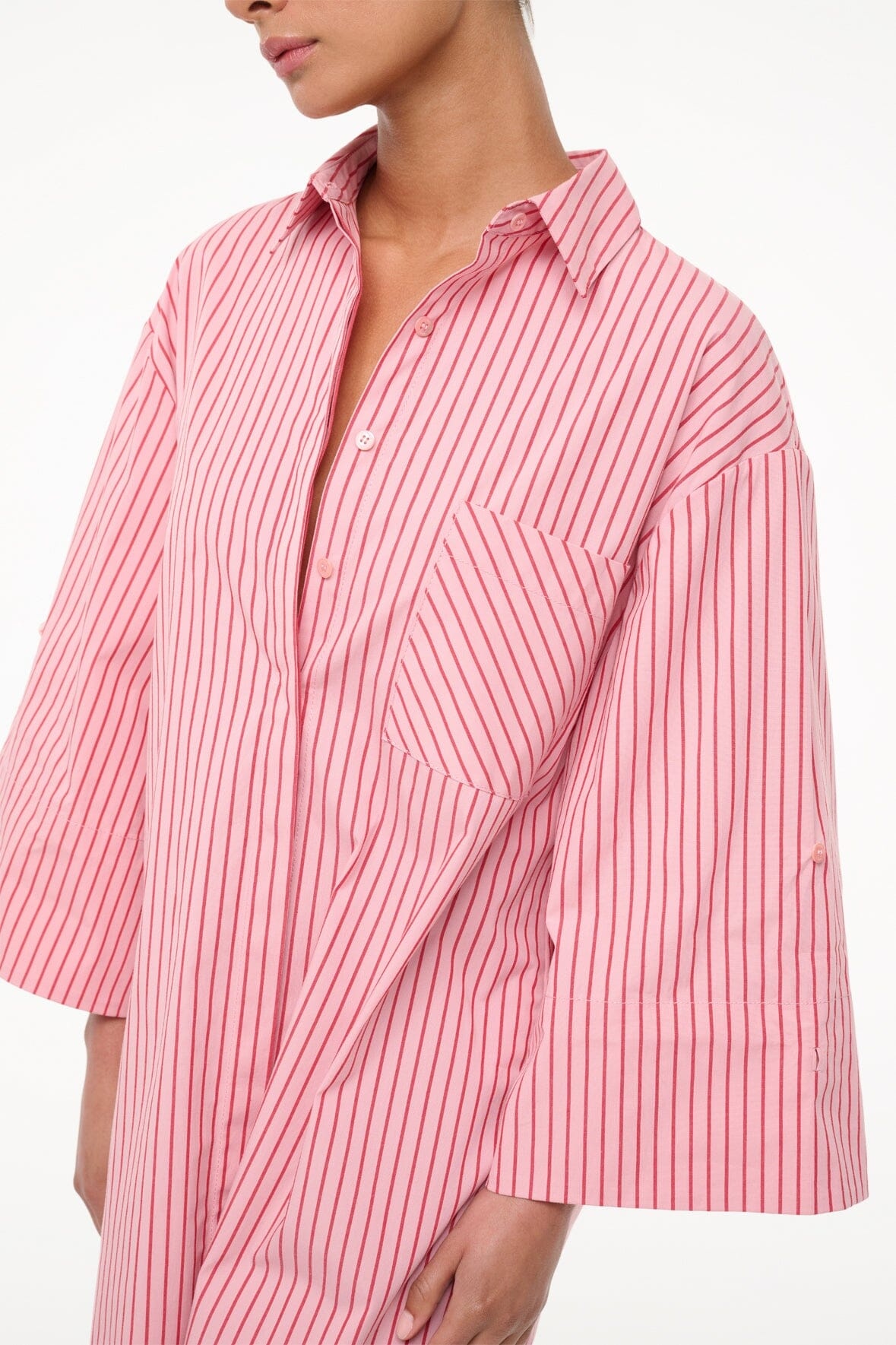 STAUD NICO DRESS MONTAUK STRIPE - 3