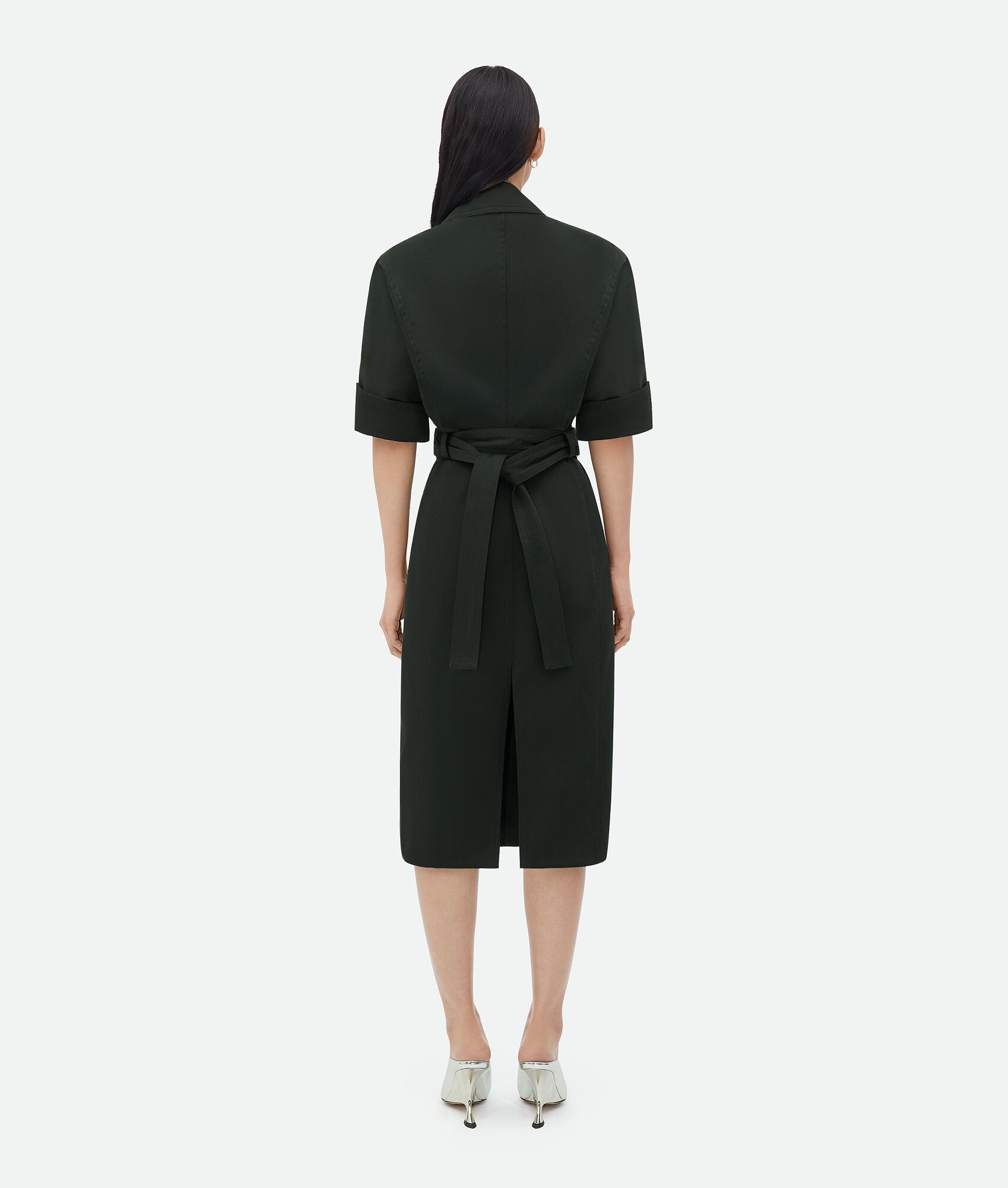 Cotton Twill Midi Dress - 3