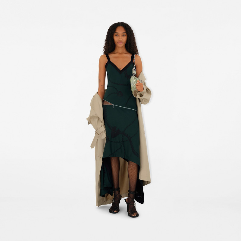 Long Silk Trench Coat 5