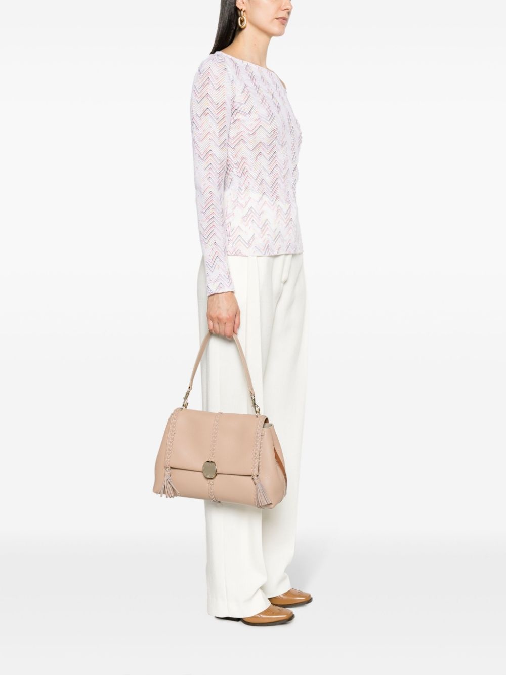 medium Penelope leather shoulder bag - 2