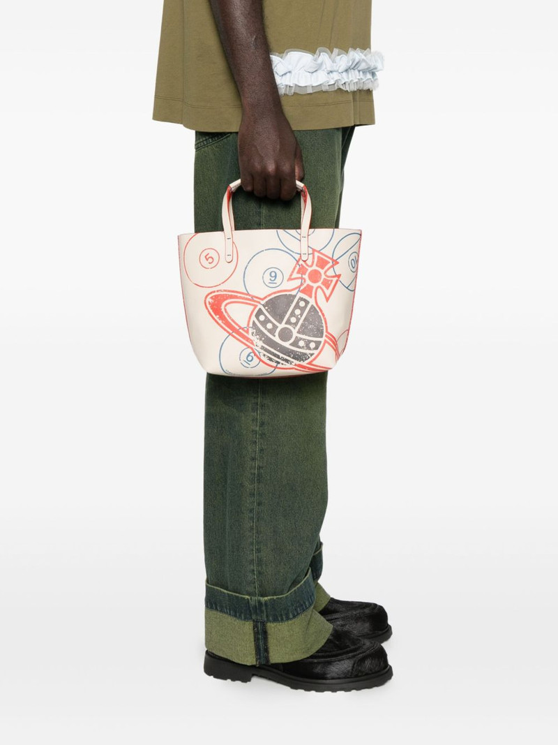 Vivienne Westwood orb-print leather tote bag outlook