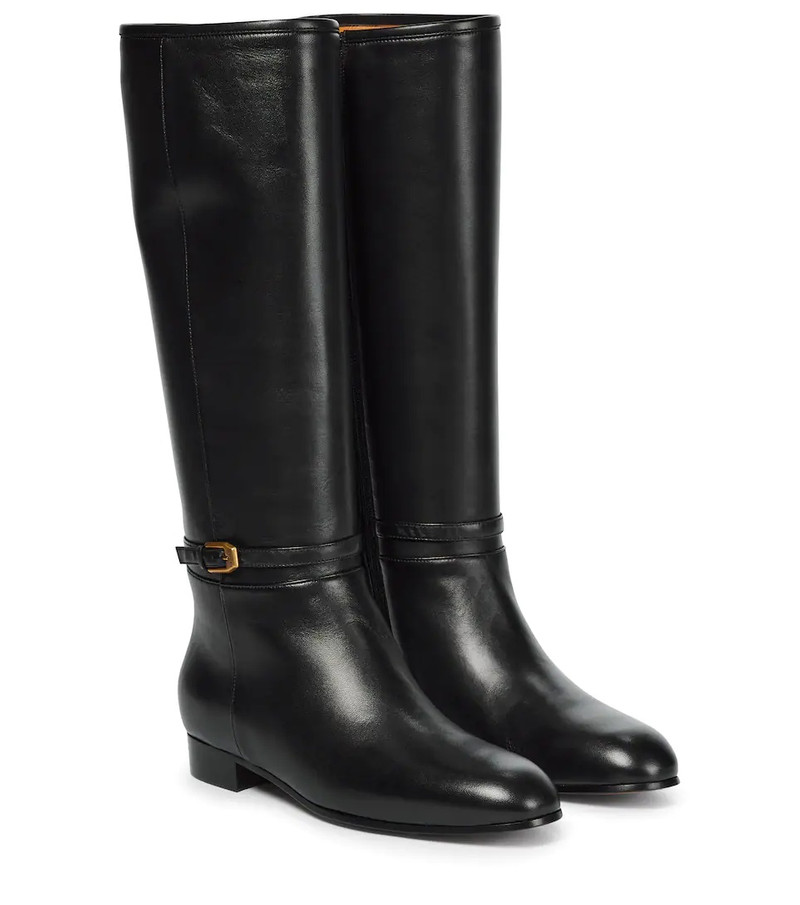 knee-high leather boots - 1