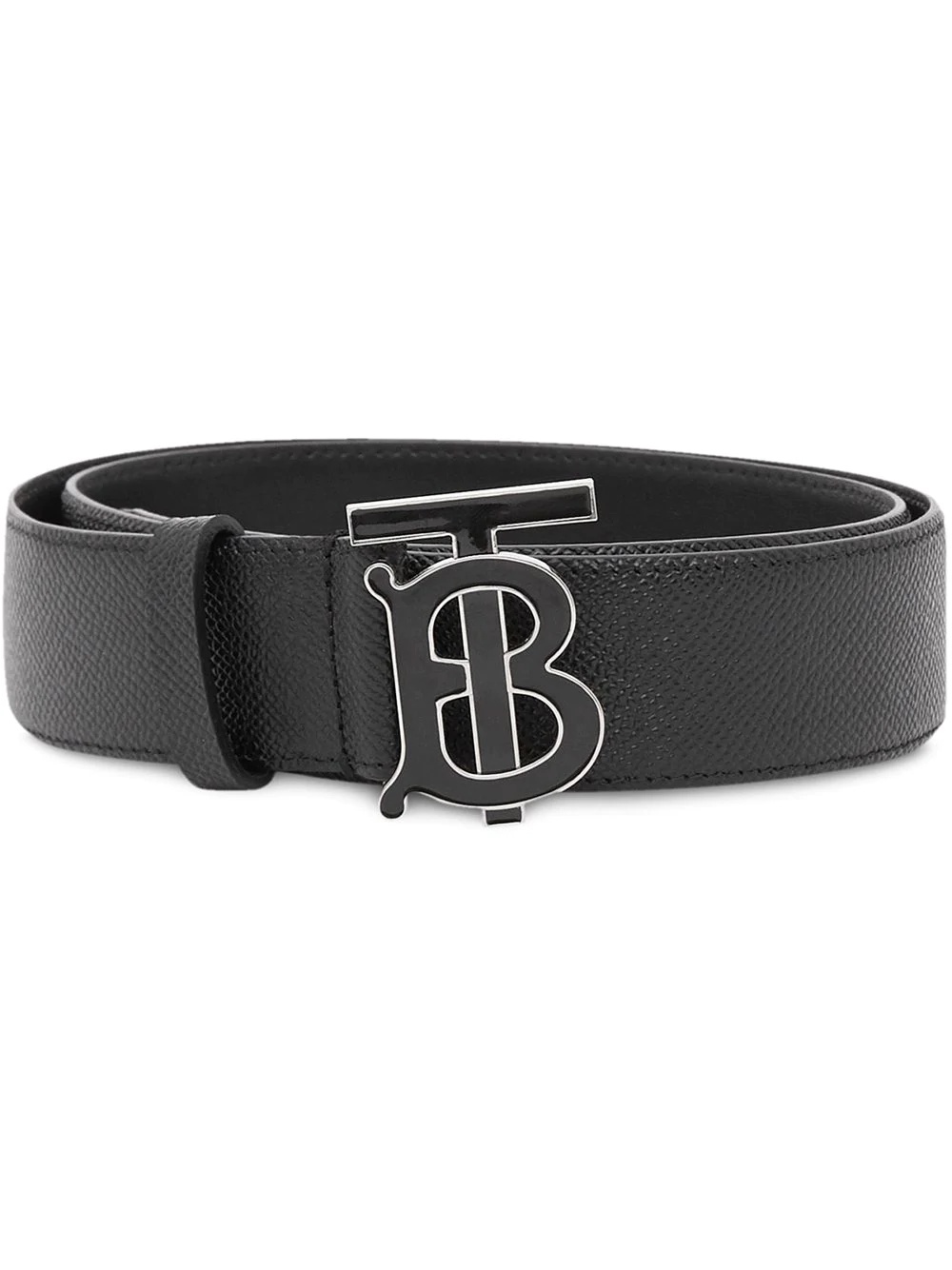 monogram-motif leather belt - 1