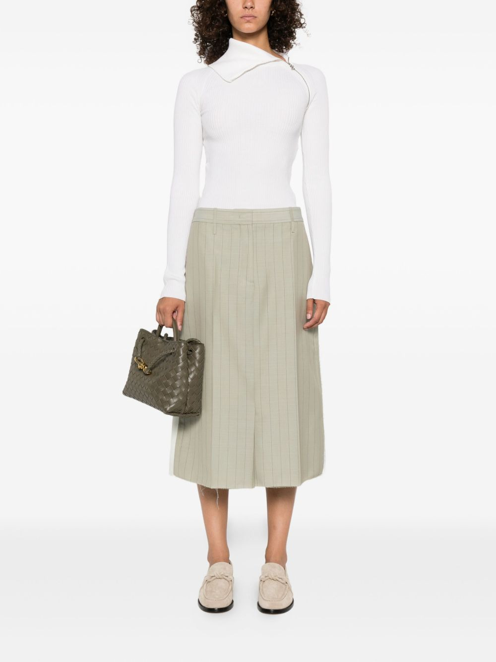 ribbed zip-front sweater - 2