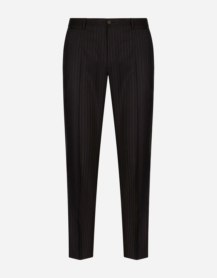 Pinstripe virgin wool pants - 1