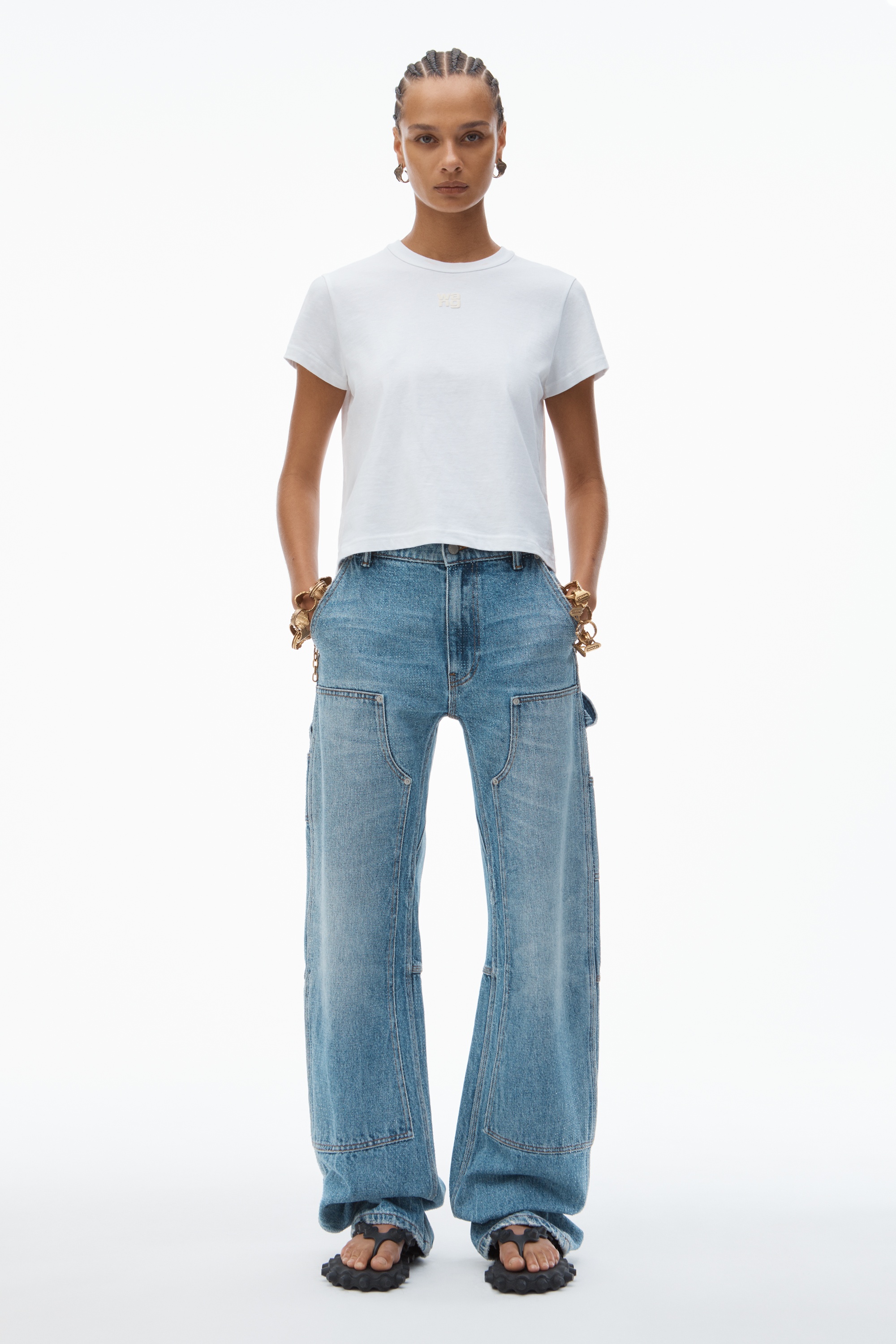 puff logo shrunken tee in cotton jersey - 5