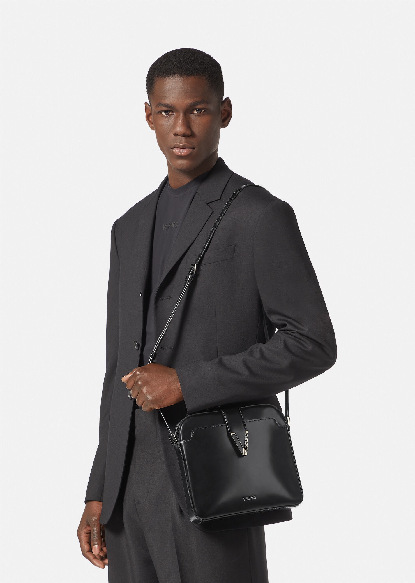 V Greca Signature Messenger Bag - 6