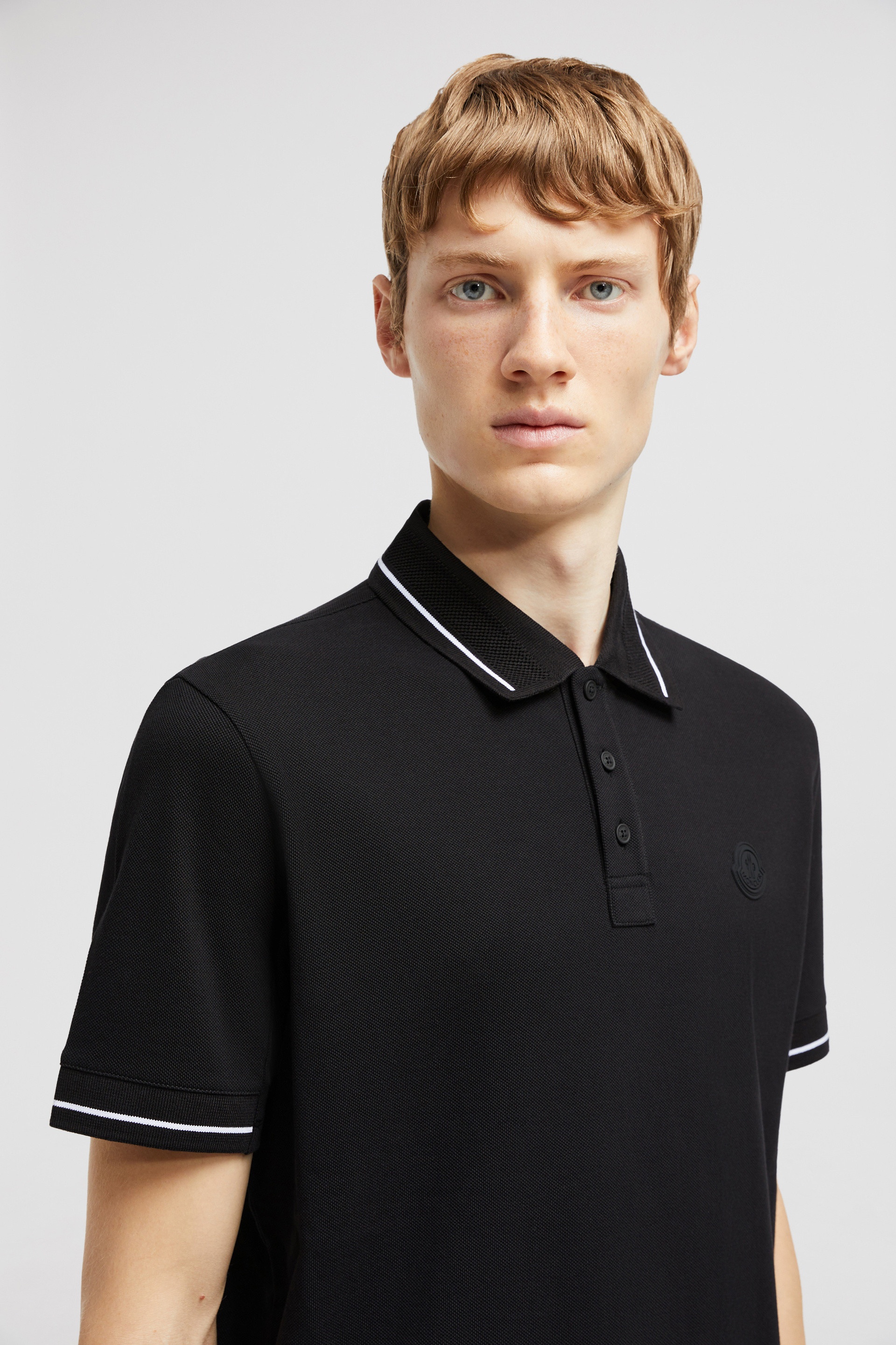 Logo Patch Cotton Polo Shirt - 4