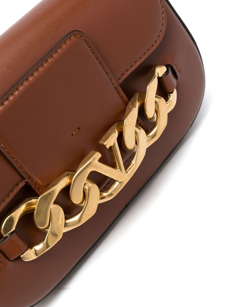 VLogo leather crossbody bag 4