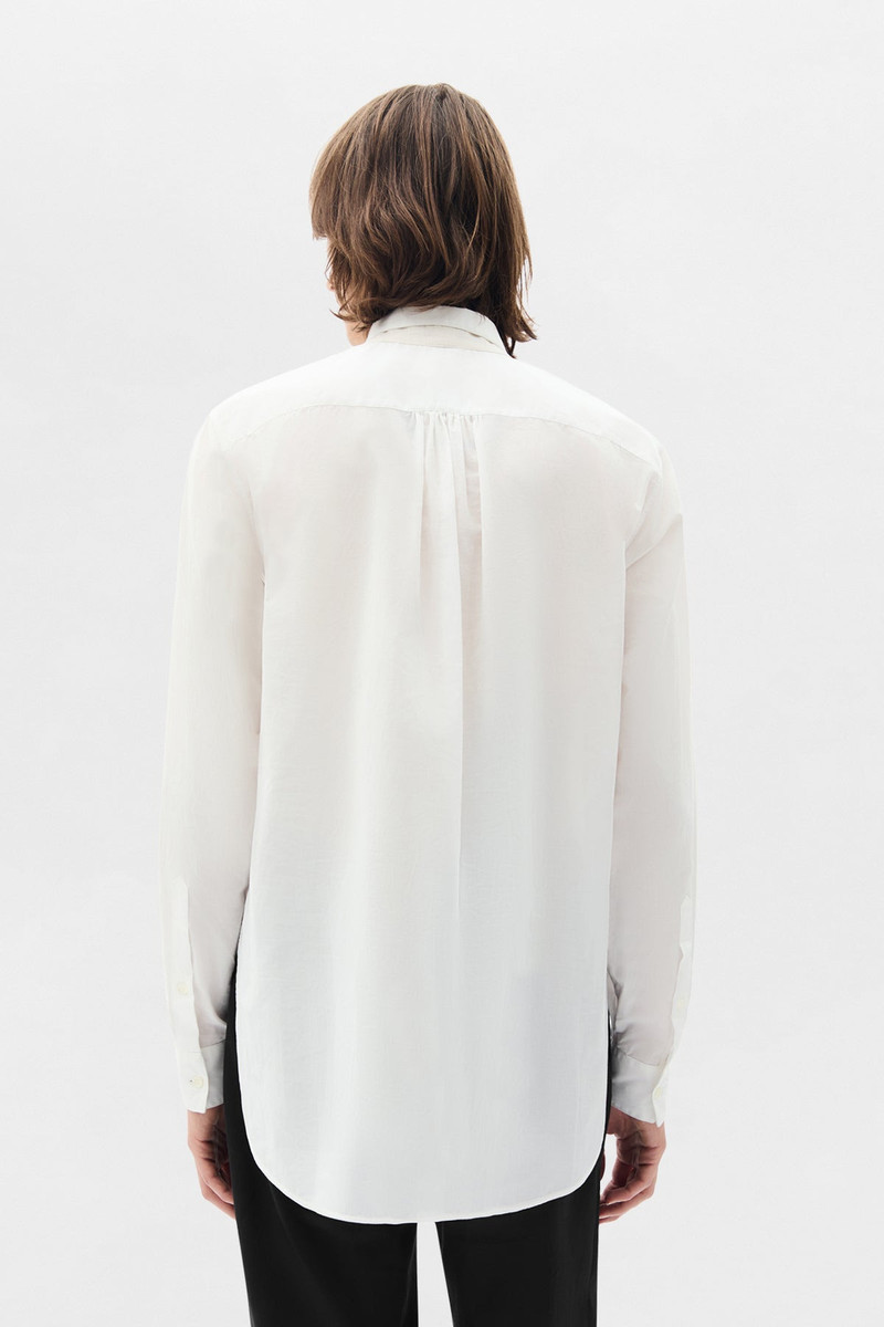 Stack Comfort Cropped Shirt with Necktie 3