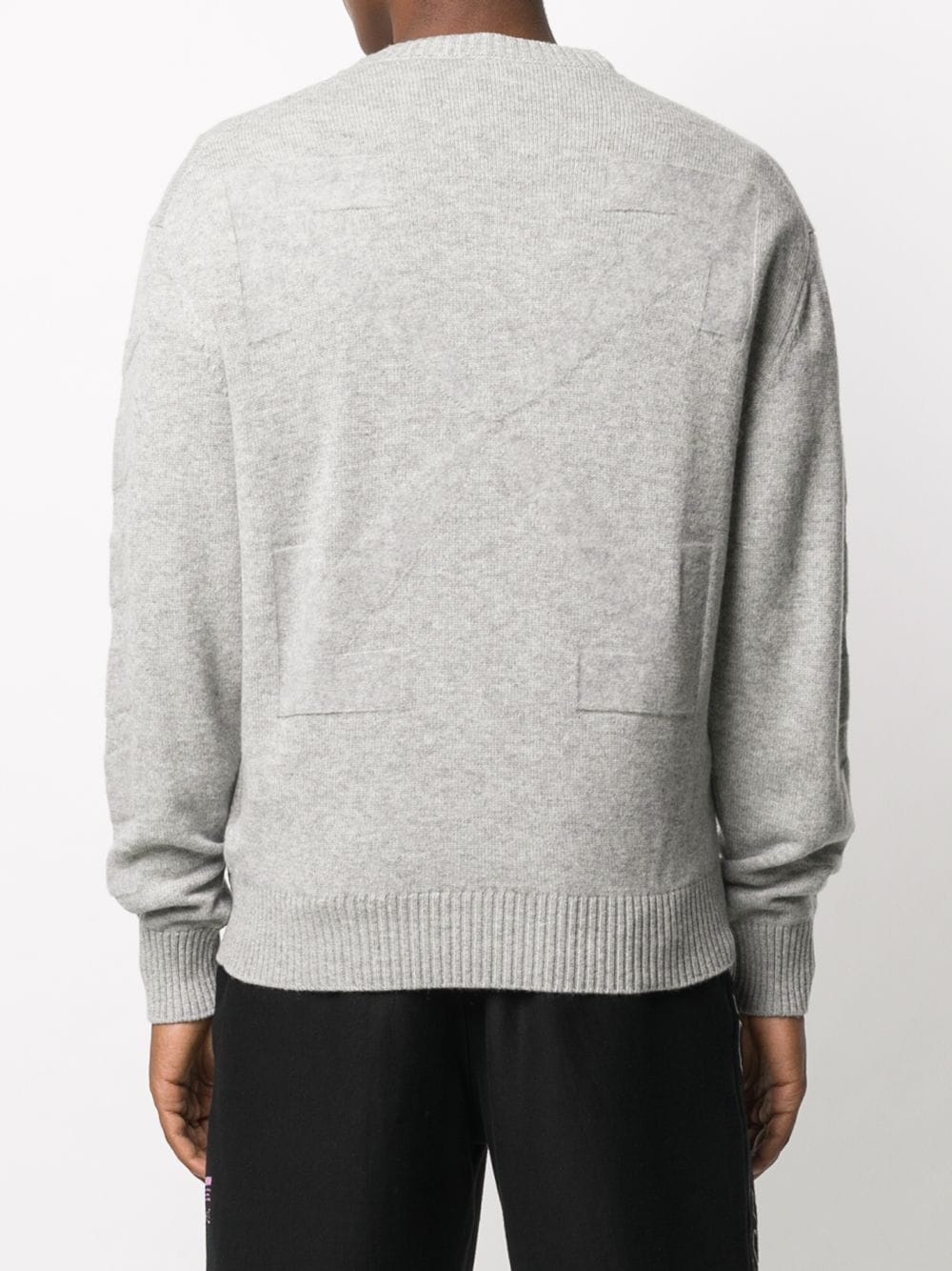 Arrows motif crew-neck jumper - 4