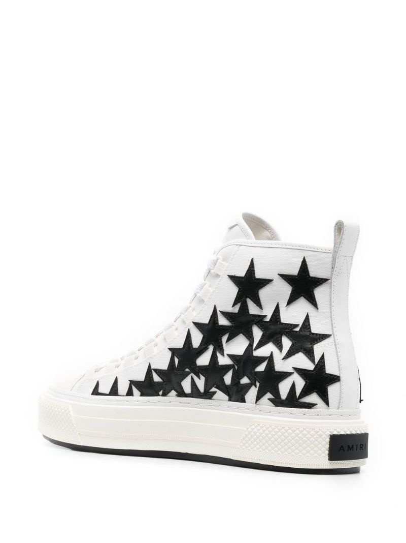 star-patch high-top sneakers - 3