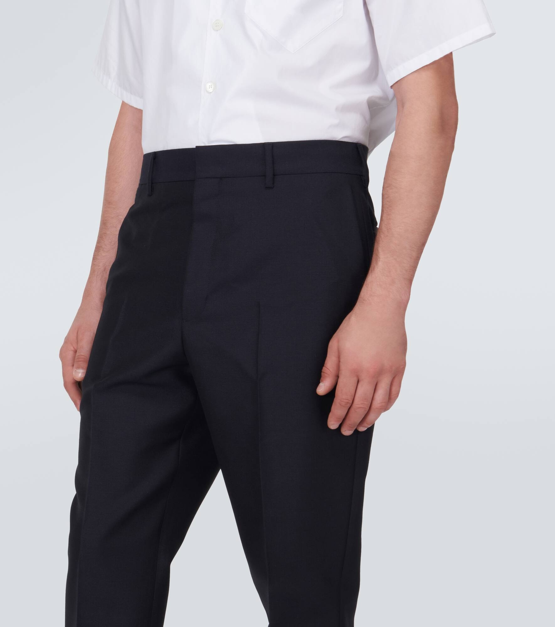 Mohair and wool slim pants - 5