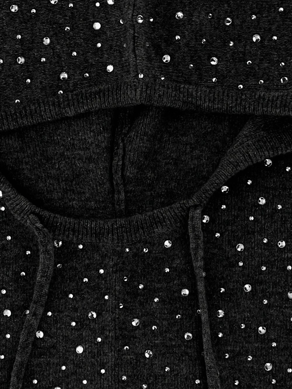 crystal-embellished wool balaclava - 3