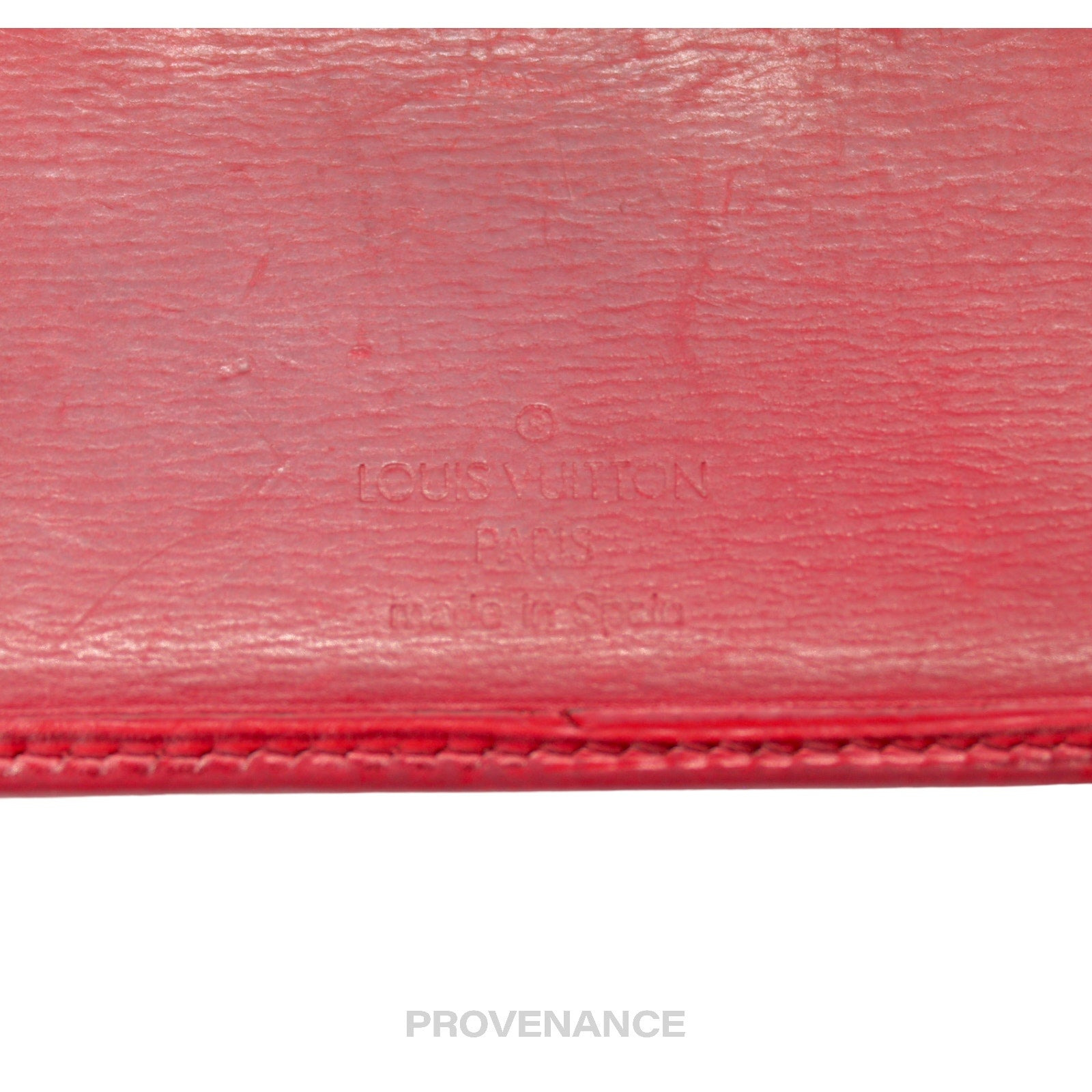 Louis Vuitton Card Holder Wallet - Red Epi Leather - 6