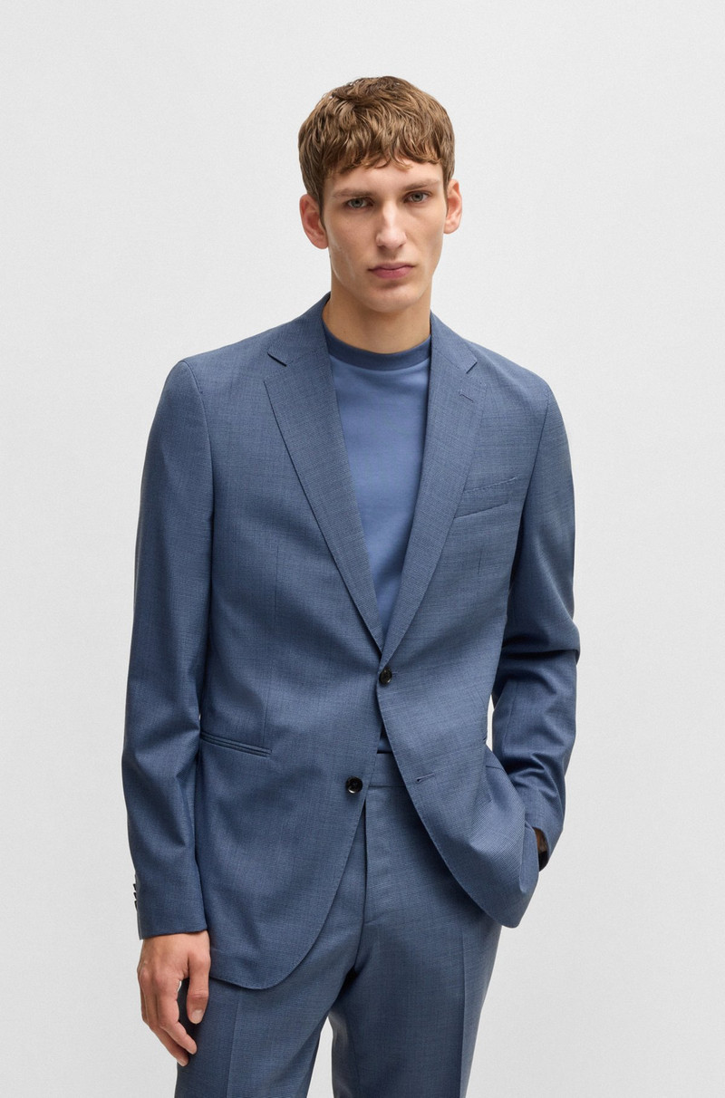 SLIM-FIT SUIT IN PATTERNED STRETCH CLOTH 2