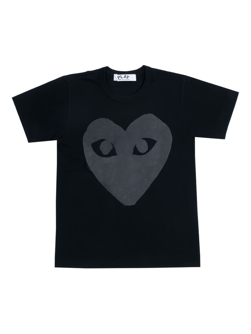 logo heart-print T-shirt 1