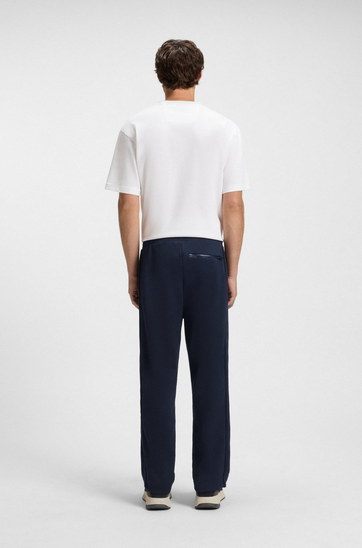 REGULAR-FIT TRACKSUIT BOTTOMS WITH QUILTED JACQUARD - 5