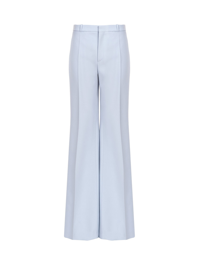 FLARED TAILORED PANTS IN WOOL CRÊPE - 1