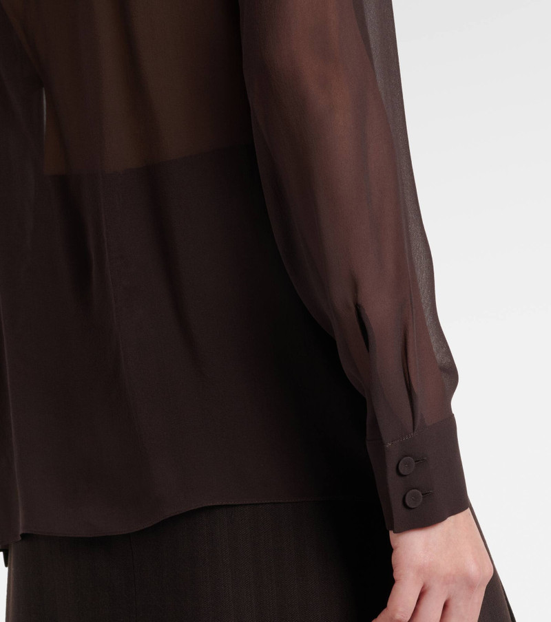Shildon tie-neck silk blouse 4