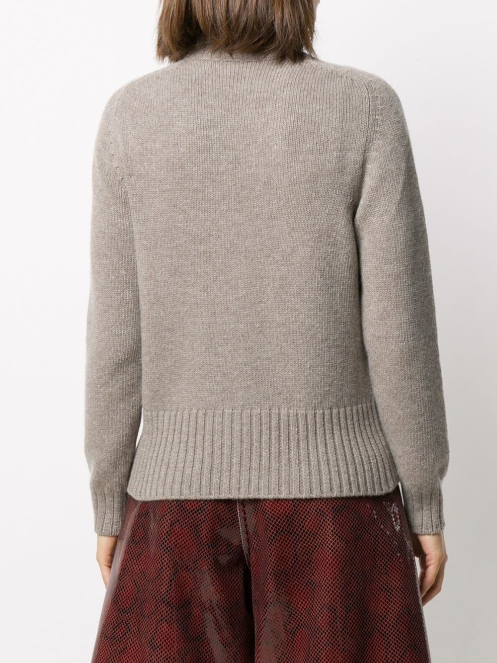 plain roll-neck jumper - 4